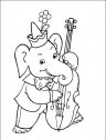 disegno di elefante che suona la chitarra